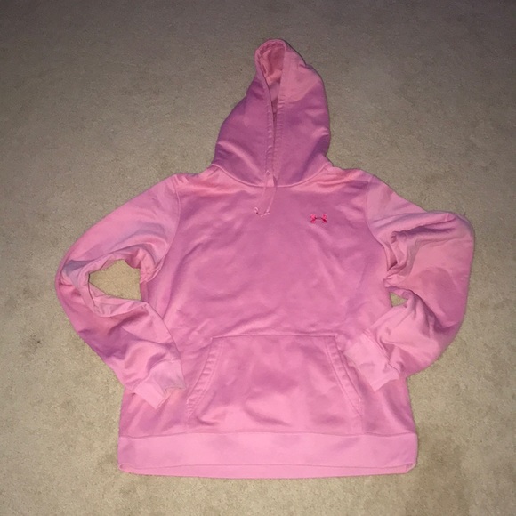 Under Armour Tops - UNDER ARMOUR WOMENS PINK HOODIE SIZE LARGE fits more like a medium